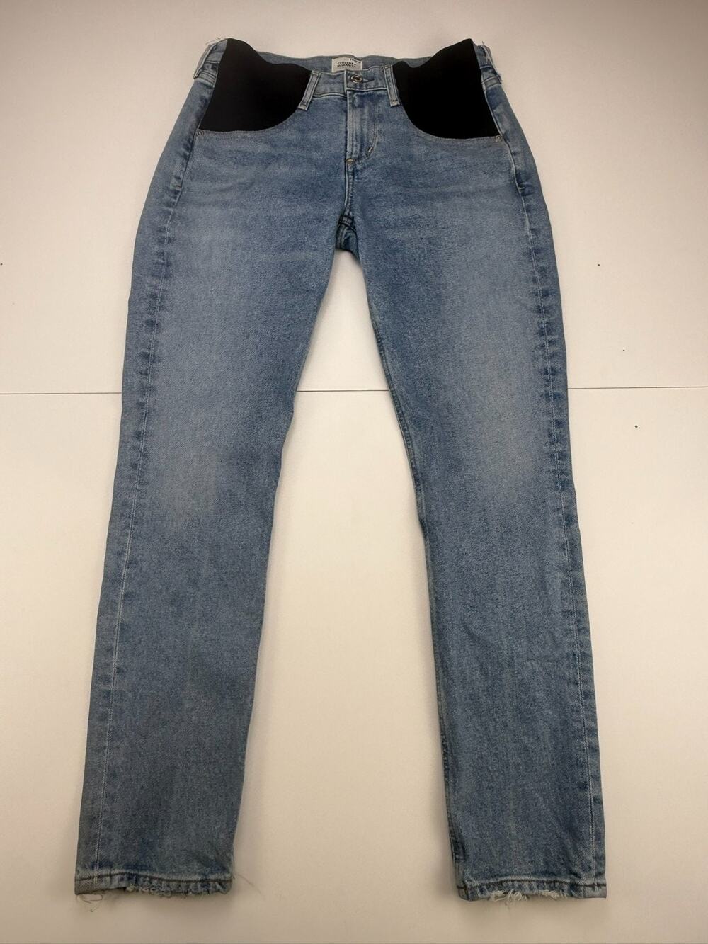 Citizens of Humanity Inga Maternity Jeans Womens 26 Blue Low Rise Slim Straight
